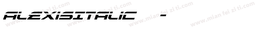 AlexisItalic 常规字体转换